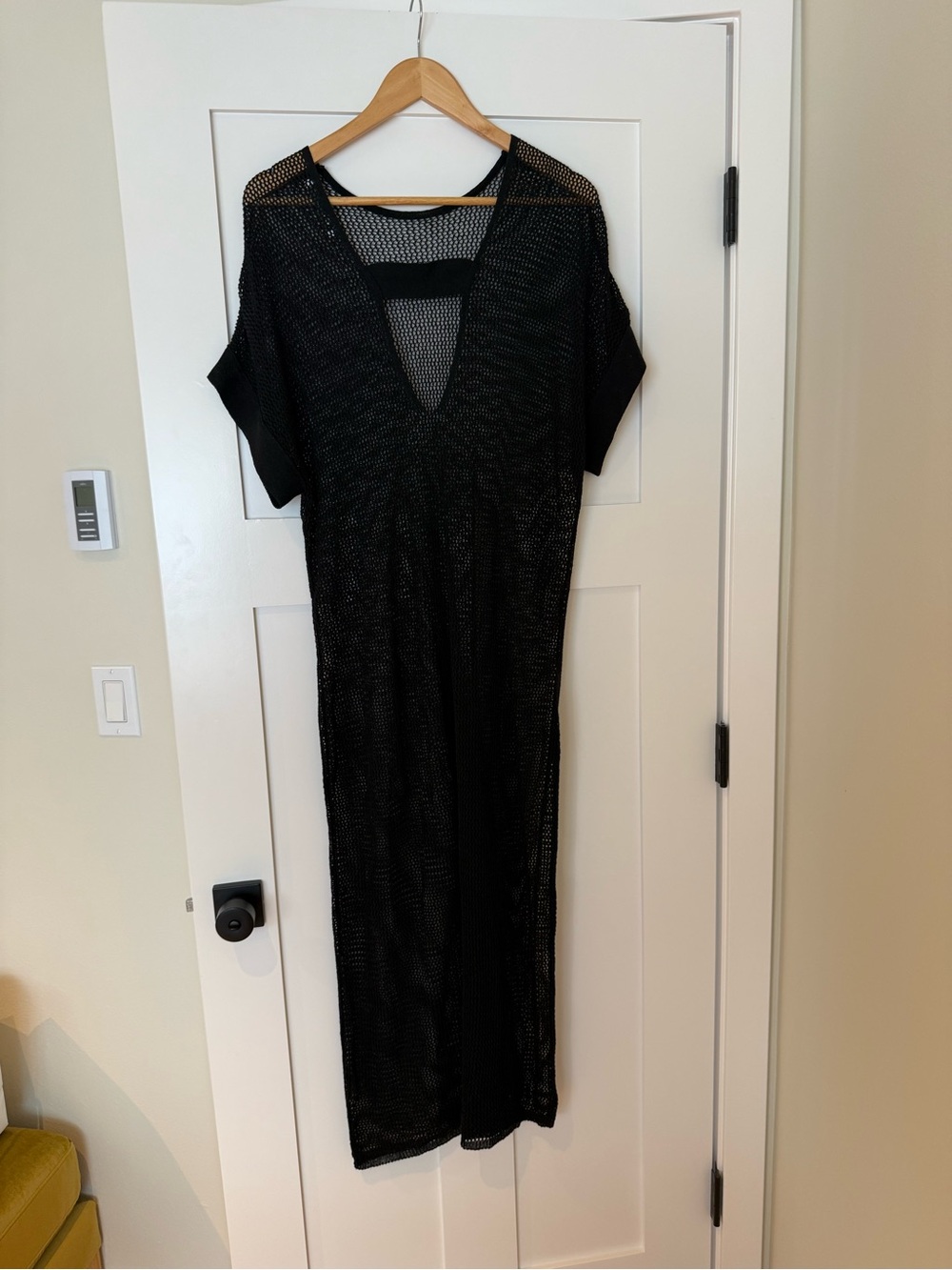 Zara Black Mesh Swimsuit Coverup